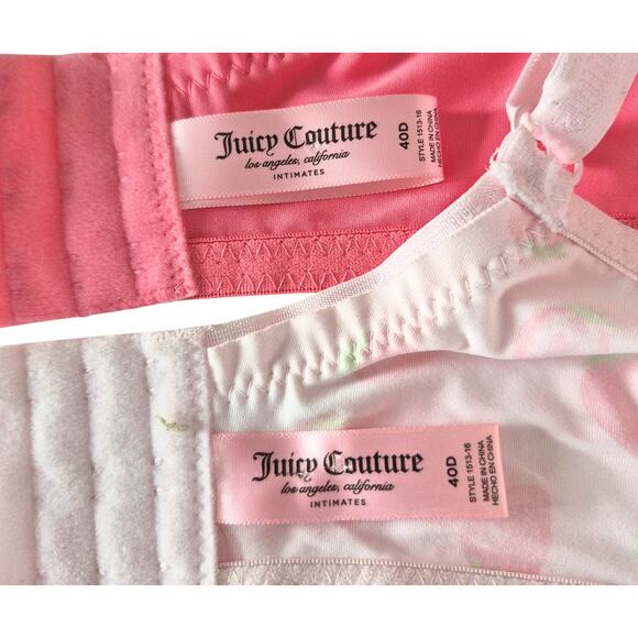 Juicy Couture Bras Bundle of 2 Size 40D Pink Underwire Support T Shirt Bra - Picture 6 of 8